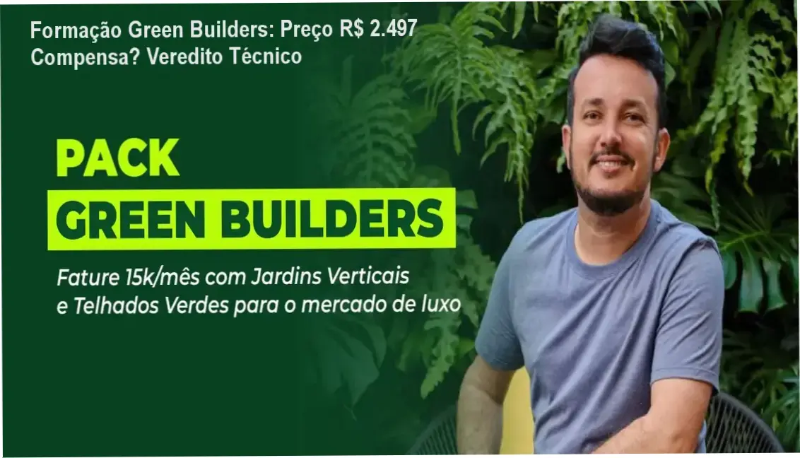 Formação Green Builders Vertus Treinamentos bastidores módulos instalação jardins verticais