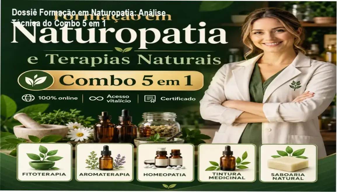 Kit de materiais de naturopatia, fitoterapia e aromaterapia para formação profissional