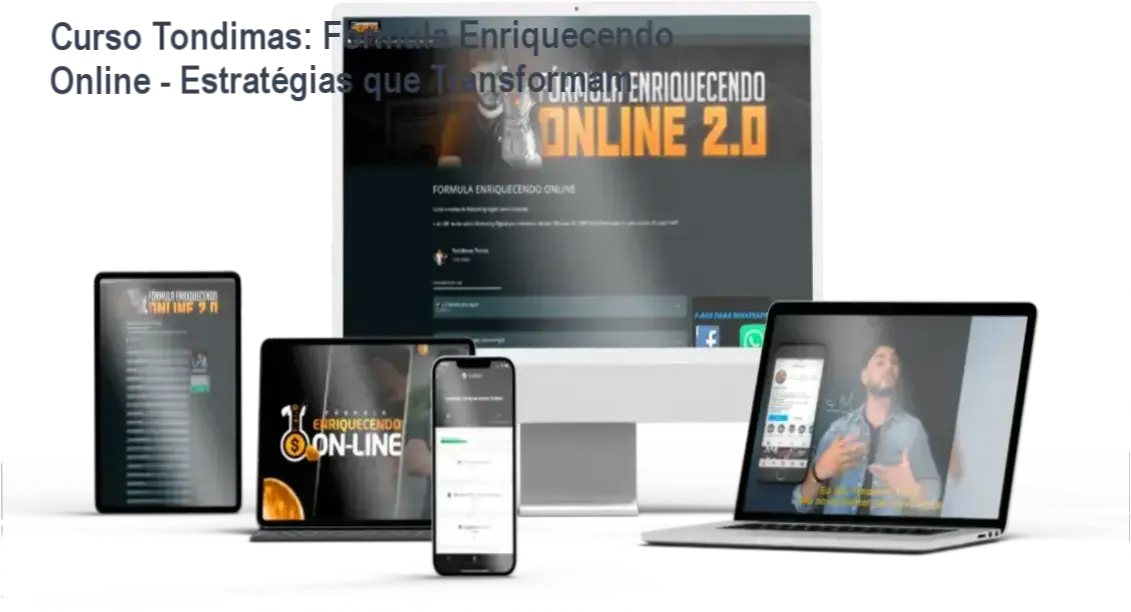 Fórmula Enriquecendo Online por Tondimas Tôrres - Bastidores e Funcionamento
