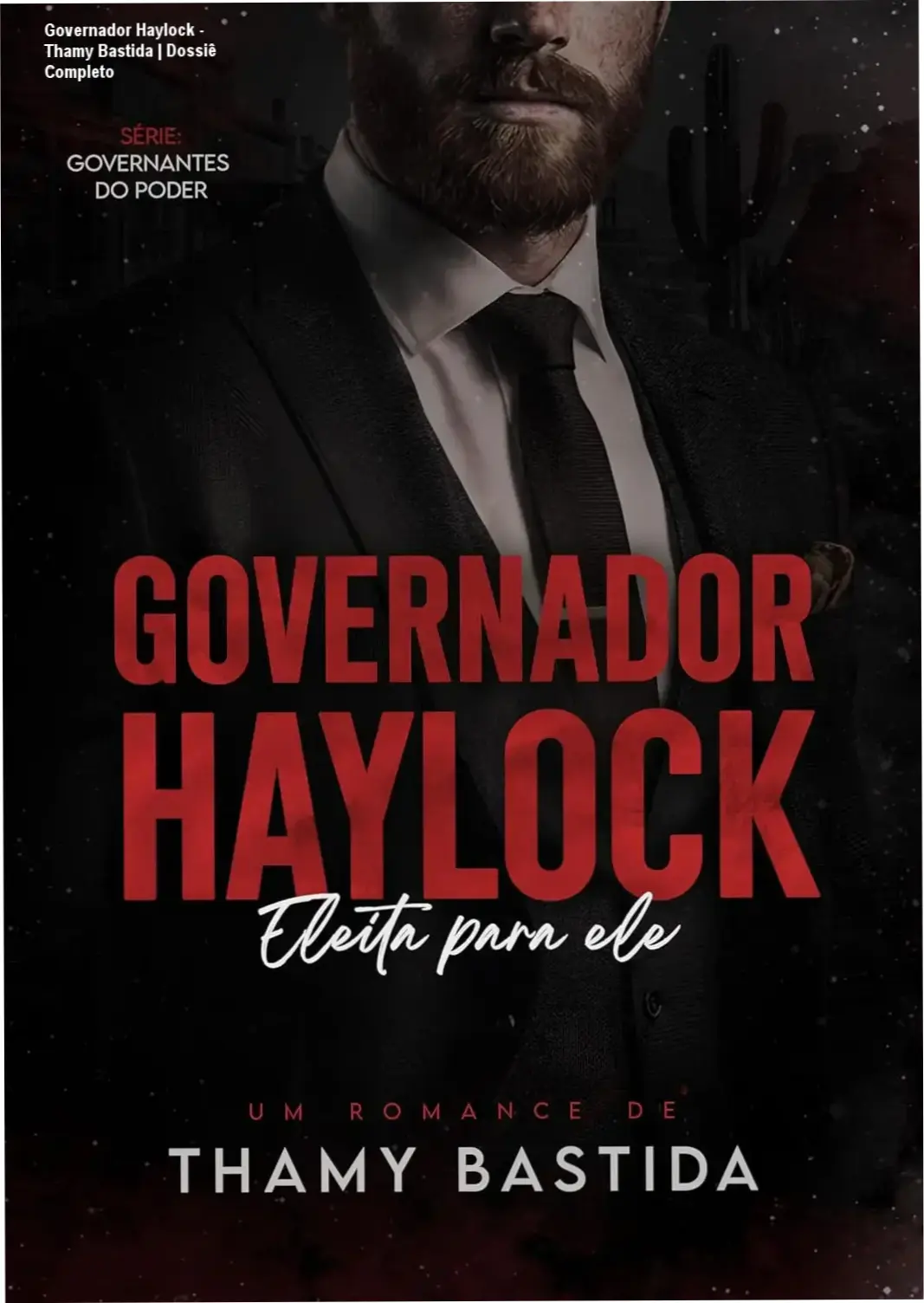 Capa do eBook Governador Haylock de Thamy Bastida em dispositivo digital