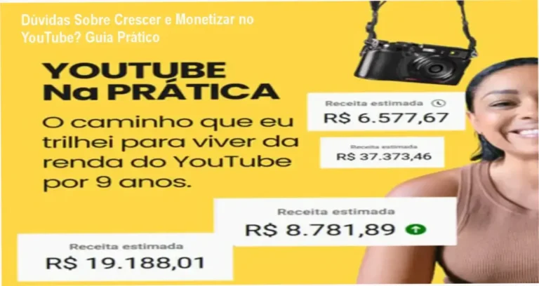 Guia prático sobre crescimento orgânico e monetização no YouTube com estratégias reais