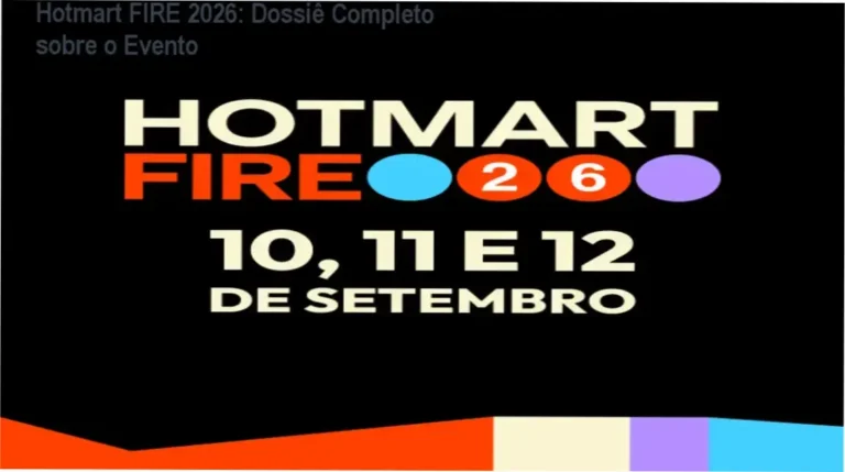 Visão interna do festival Hotmart FIRE 2026 da Hotmart mostrando os palcos e o ambiente de networking