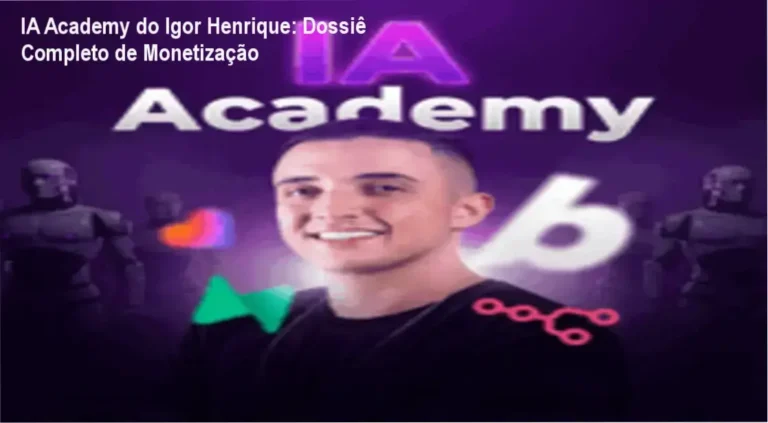 IA Academy de Igor Henrique mostrando bastidores e interface de automação