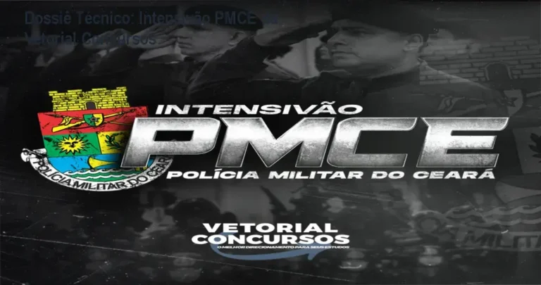 Intensivão PMCE Vetorial Concursos bastidores e funcionamento do curso