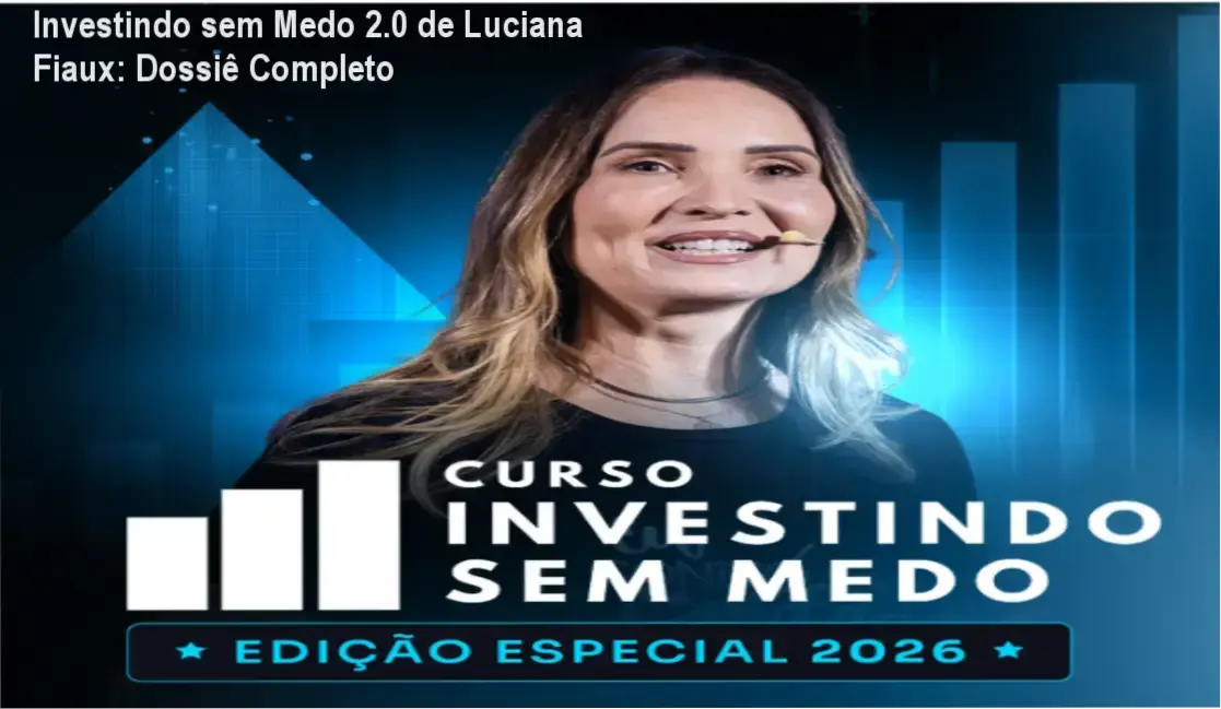 Interface de estudos e materiais do curso Investindo sem Medo 2.0 de Luciana Fiaux por dentro