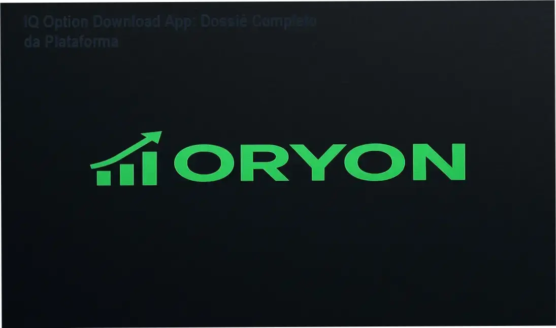 Interface do aplicativo IQ Option detalhando as funções de trading e gráficos