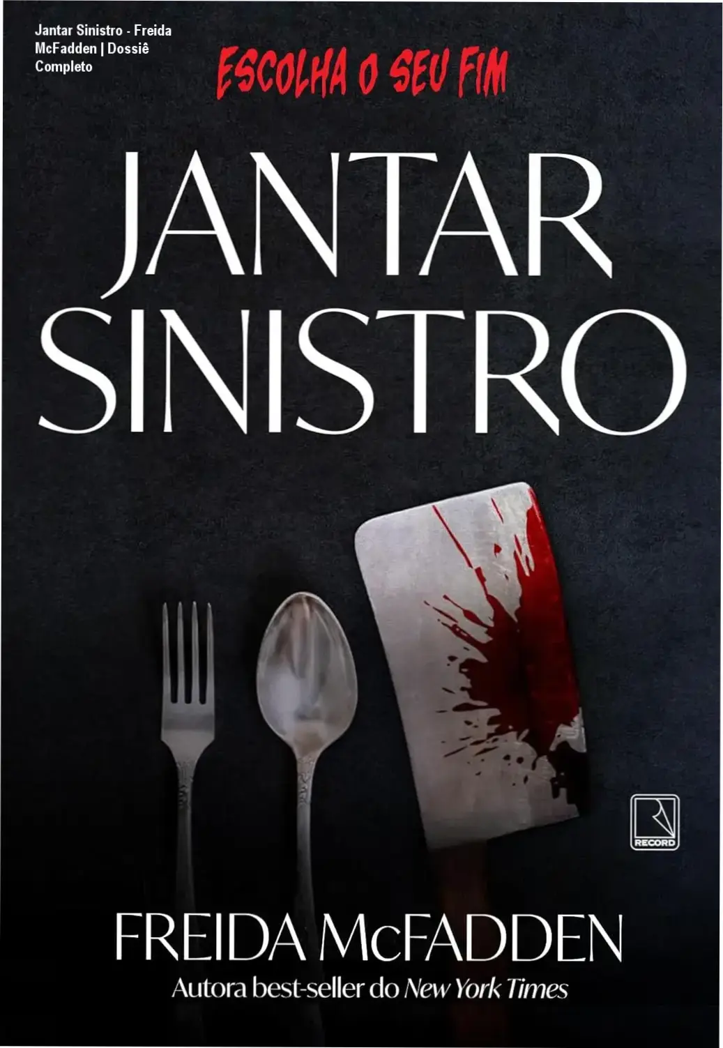 Capa do livro Jantar Sinistro de Freida McFadden em formato digital