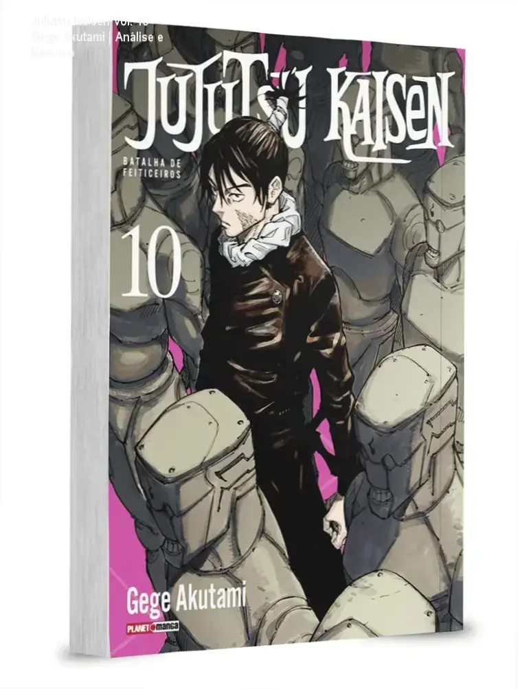 Capa do volume 10 de Jujutsu Kaisen destacando o início do Incidente de Shibuya e o confronto de Kokichi Muta.