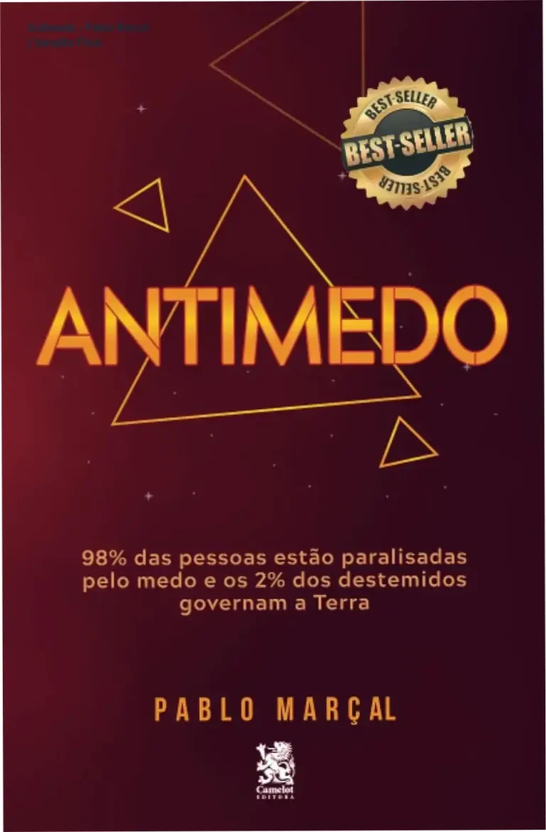 Capa do livro Antimedo de Pablo Marçal sobre desbloqueio emocional