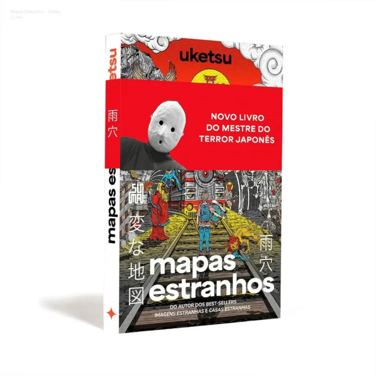 Imagem do livro Mapas Estranhos com capa marcante e título visível