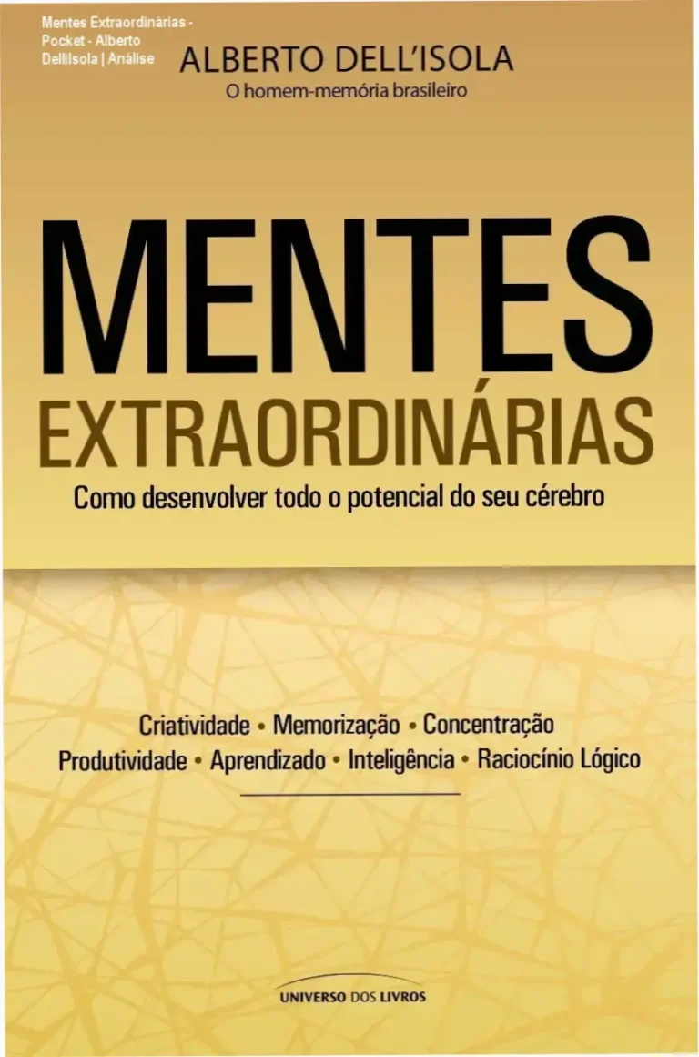 Capa do livro Mentes Extraordinárias Pocket de Alberto Dell’Isola sobre técnicas de memória e criatividade