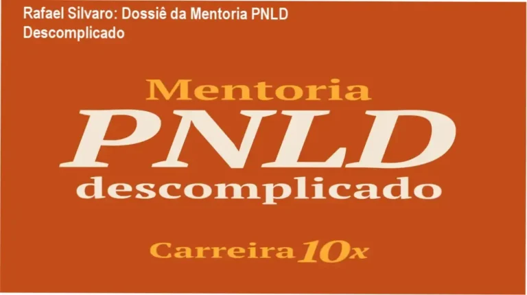 Mentoria PNLD Descomplicado de Rafael Silvaro mostrando bastidores e funcionamento