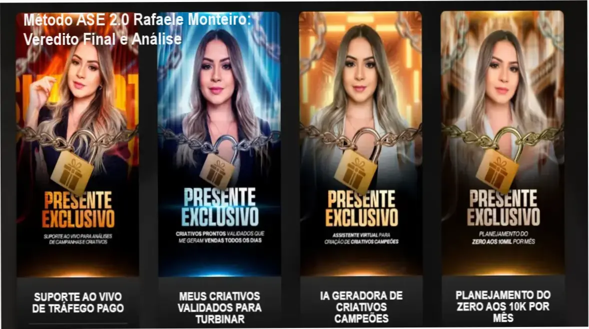 Interface do treinamento Método ASE 2.0 de Rafaele Monteiro com foco em estratégias de afiliados Shopee e TikTok Shop