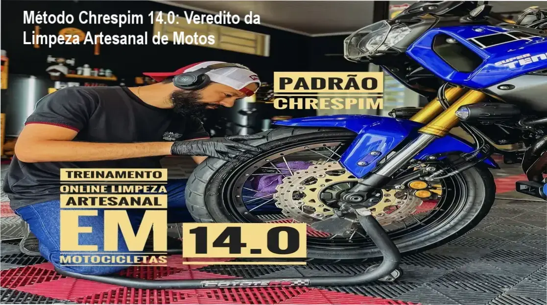 Técnicas de limpeza artesanal de motos aplicadas segundo o Método Chrespim 14.0