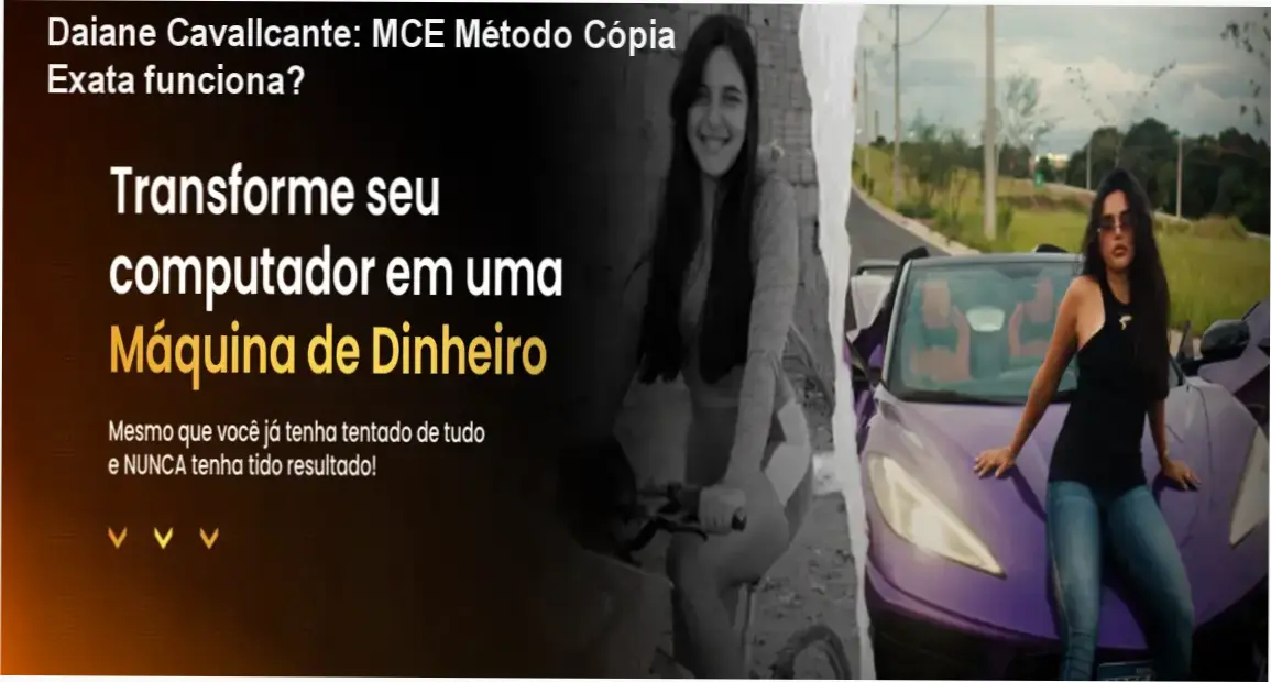 Interface do aplicativo MCE Método Cópia Exata de Daiane Cavallcante exibindo aulas e mentorias
