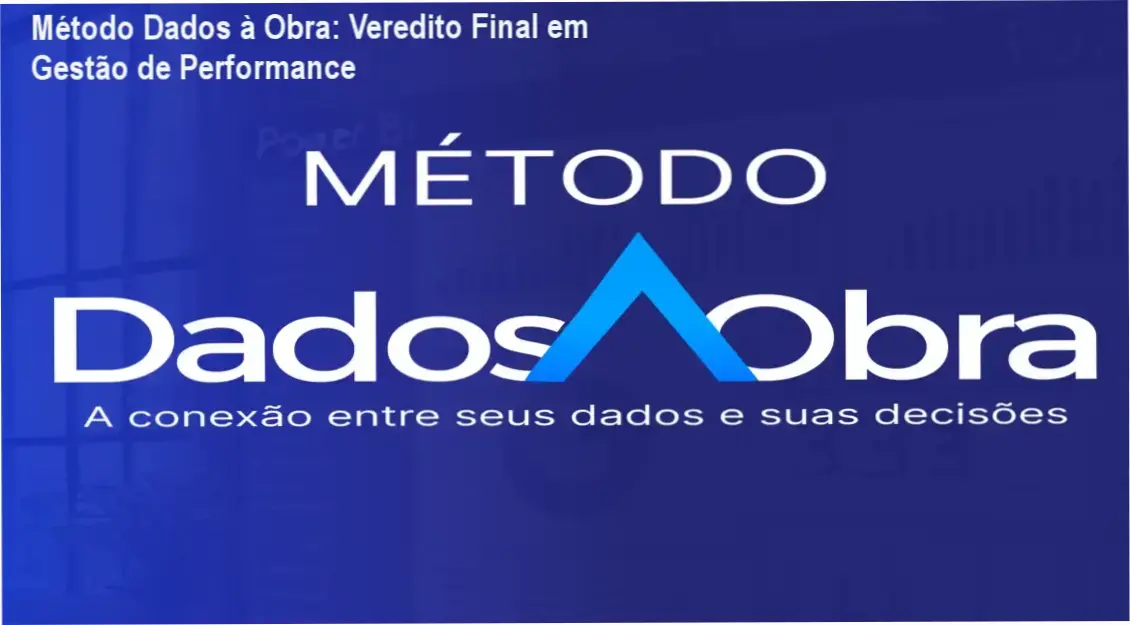 Dashboard de gestão de obras profissional criado com o Método Dados à Obra exibindo indicadores de performance