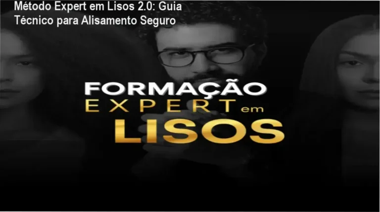 Profissional de beleza aplicando técnica de alisamento seguro do Método Expert em Lisos 2.0