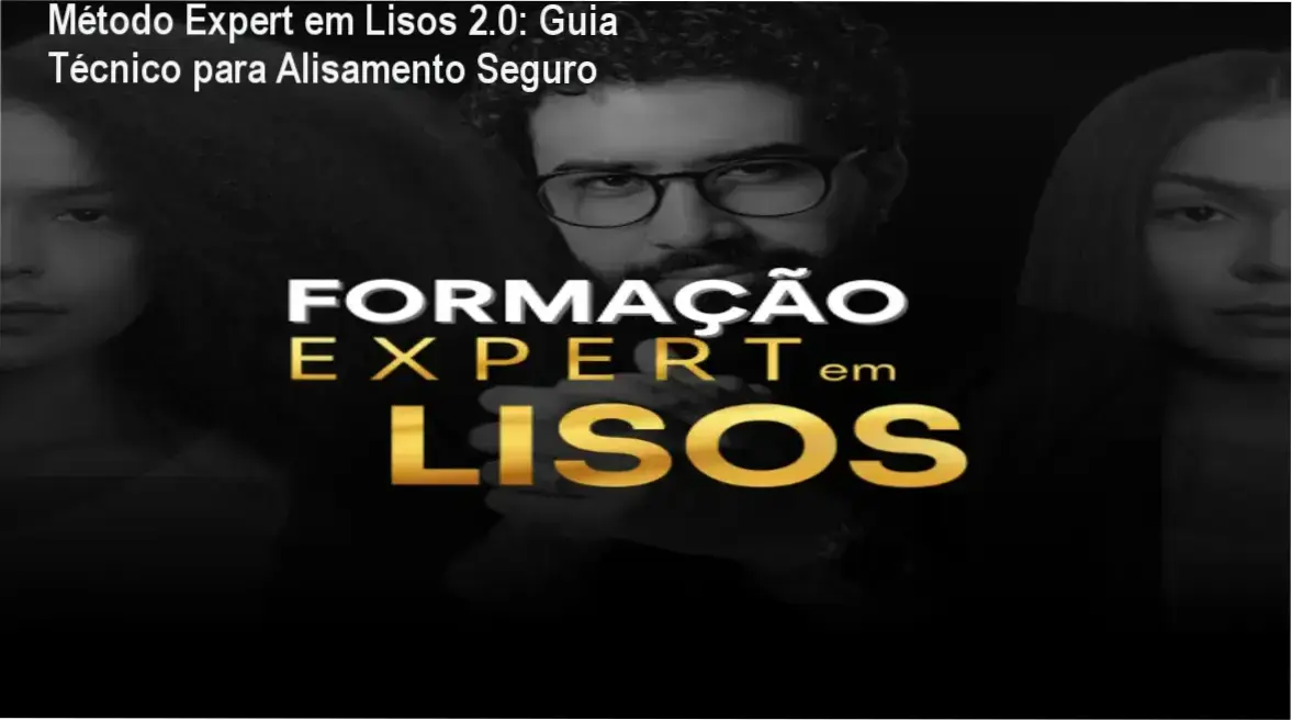 Profissional de beleza aplicando técnica de alisamento seguro do Método Expert em Lisos 2.0