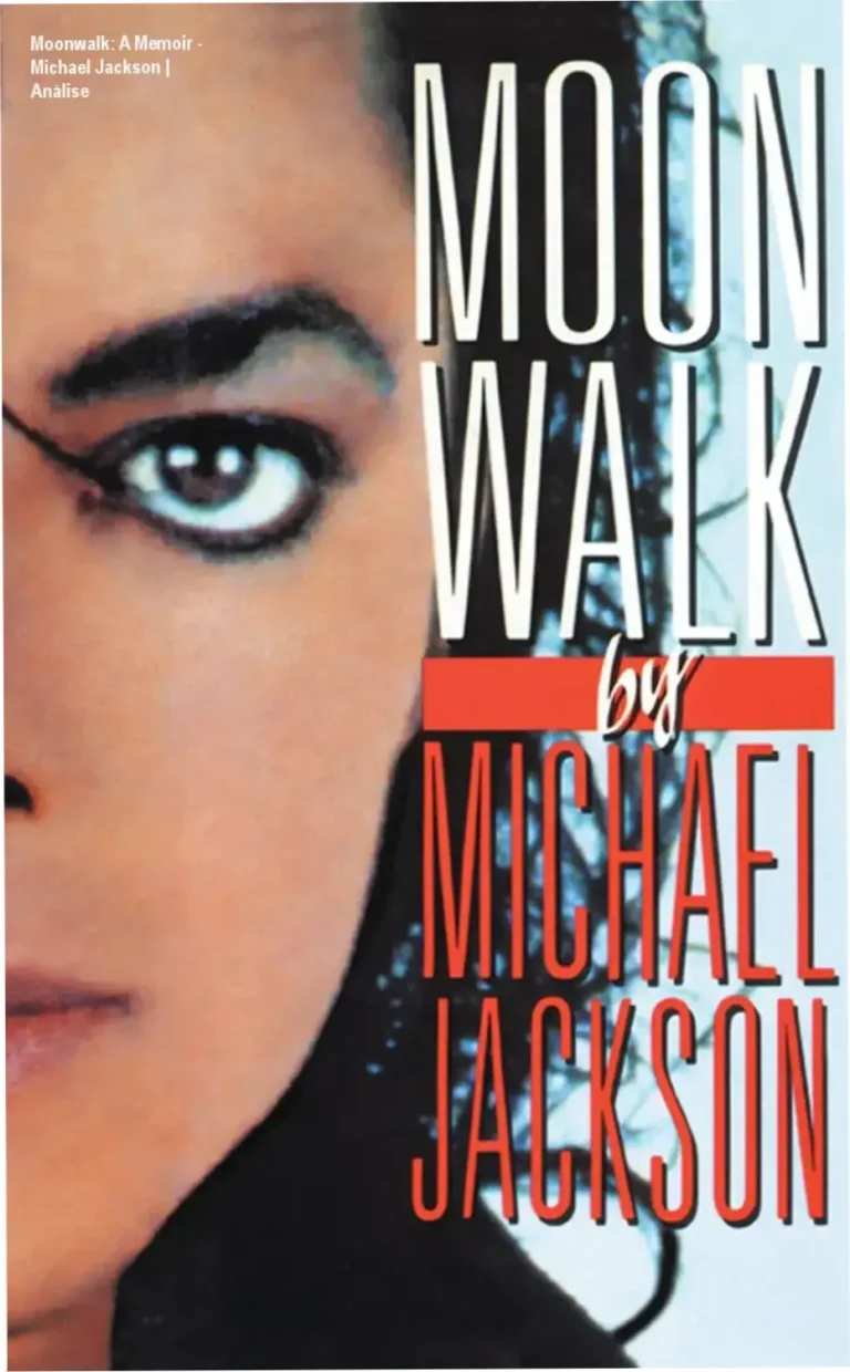 Capa do livro Moonwalk A Memoir de Michael Jackson edição capa dura inglesa com foto do artista