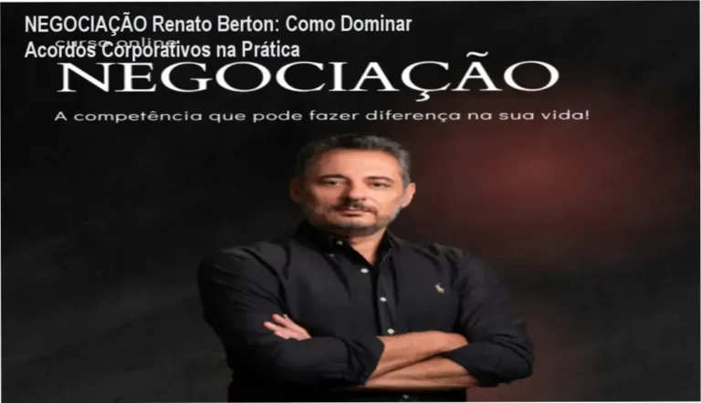 Renato Berton ensinando técnicas de negociação corporativa com workbook interativo