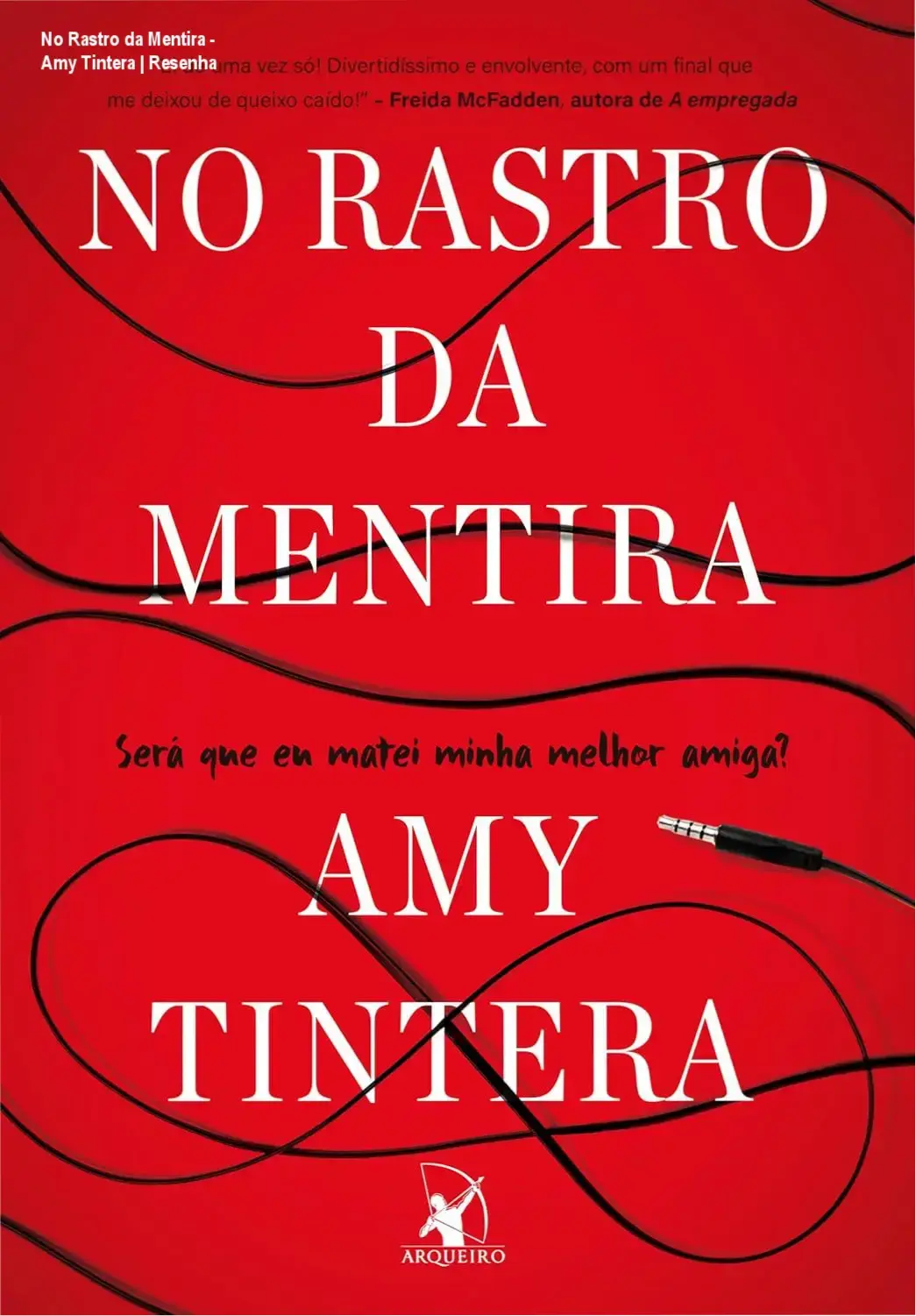 Capa do livro No Rastro da Mentira em destaque