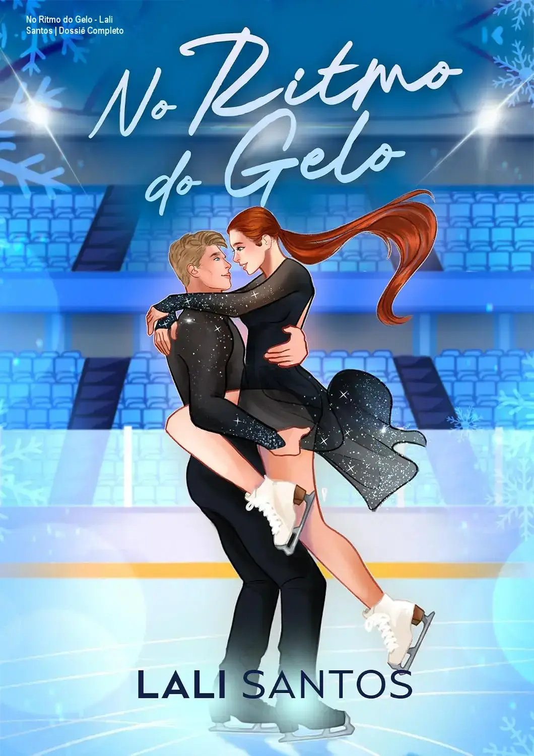 Capa do eBook No Ritmo do Gelo de Lali Santos em um dispositivo Kindle
