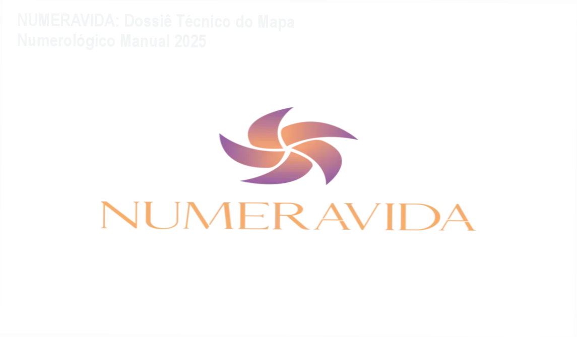 Tela do Mapa Numerológico NUMERAVIDA exibindo análise manual do nome e números da sorte para 2025