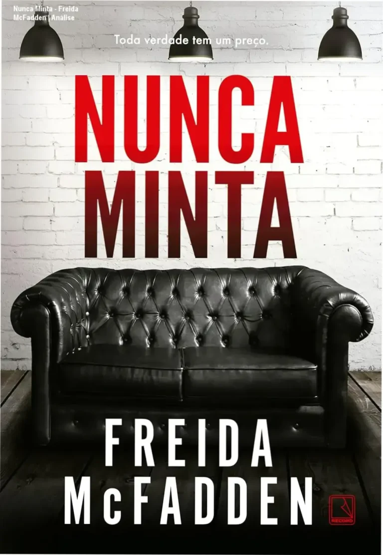 Capa do ebook Nunca Minta de Freida McFadden, thriller psicológico best-seller com fitas cassete e reviravolta.