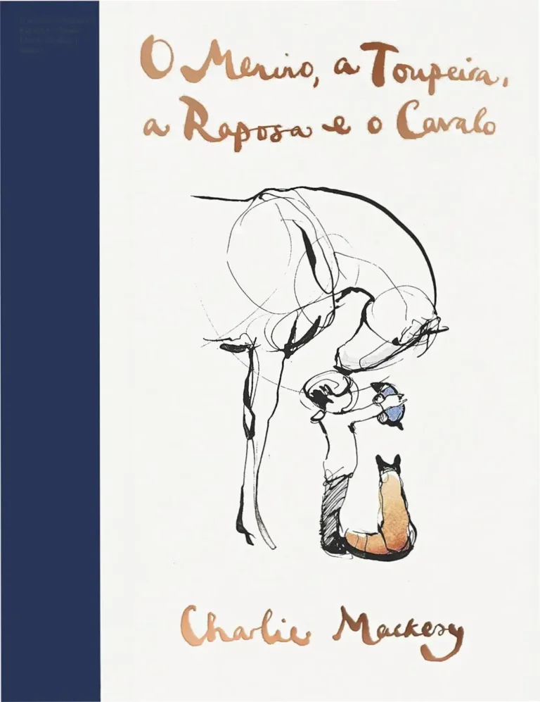Capa do livro O Menino, a Toupeira, a Raposa e o Cavalo de Charlie Mackesy em edição portuguesa