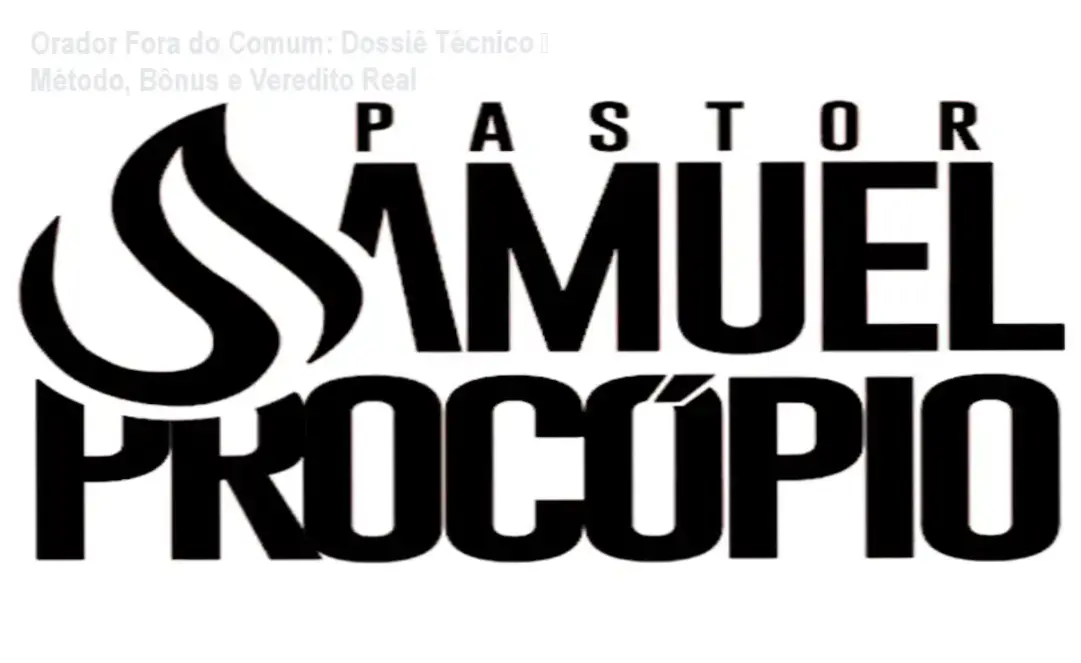 Samuel Procópio Orador Fora do Comum bastidores módulos e área de membros