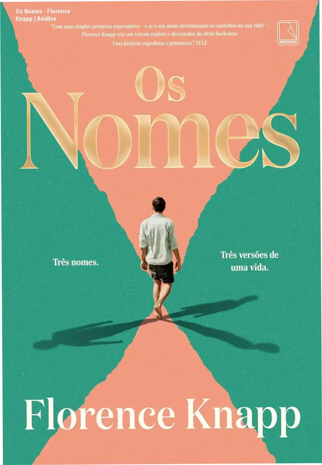 Capa do ebook Os Nomes de Florence Knapp sobre escolhas e destinos alternativos