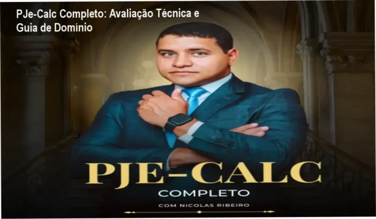 Interface do sistema PJe-Calc sendo utilizada para elaboração de cálculos trabalhistas profissionais