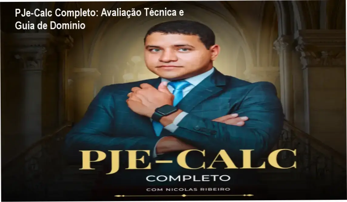 Interface do sistema PJe-Calc sendo utilizada para elaboração de cálculos trabalhistas profissionais
