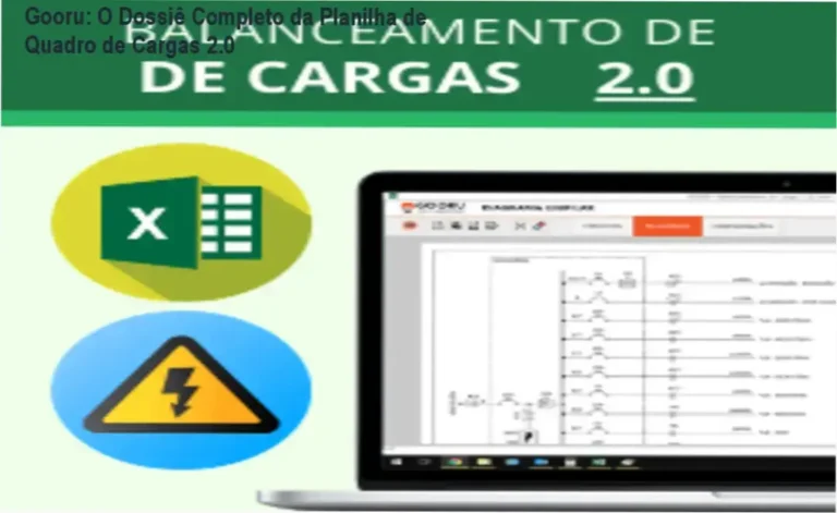 Interface interna da Planilha de Quadro de Cargas 2.0 da Gooru Soluções Digitais mostrando automação via VBA