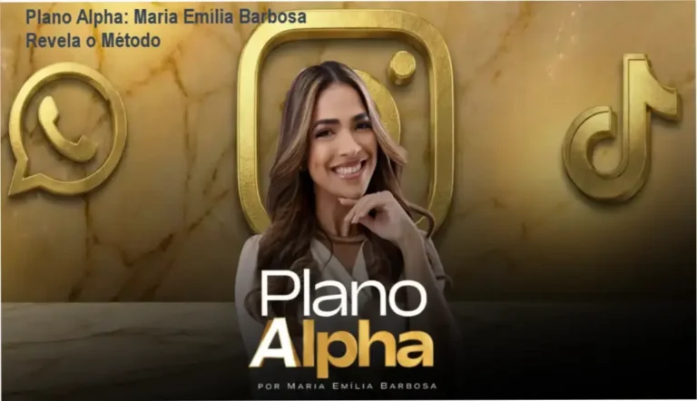 Interface do treinamento Plano Alpha de Maria Emília Barbosa mostrando bastidores e ferramentas de IA
