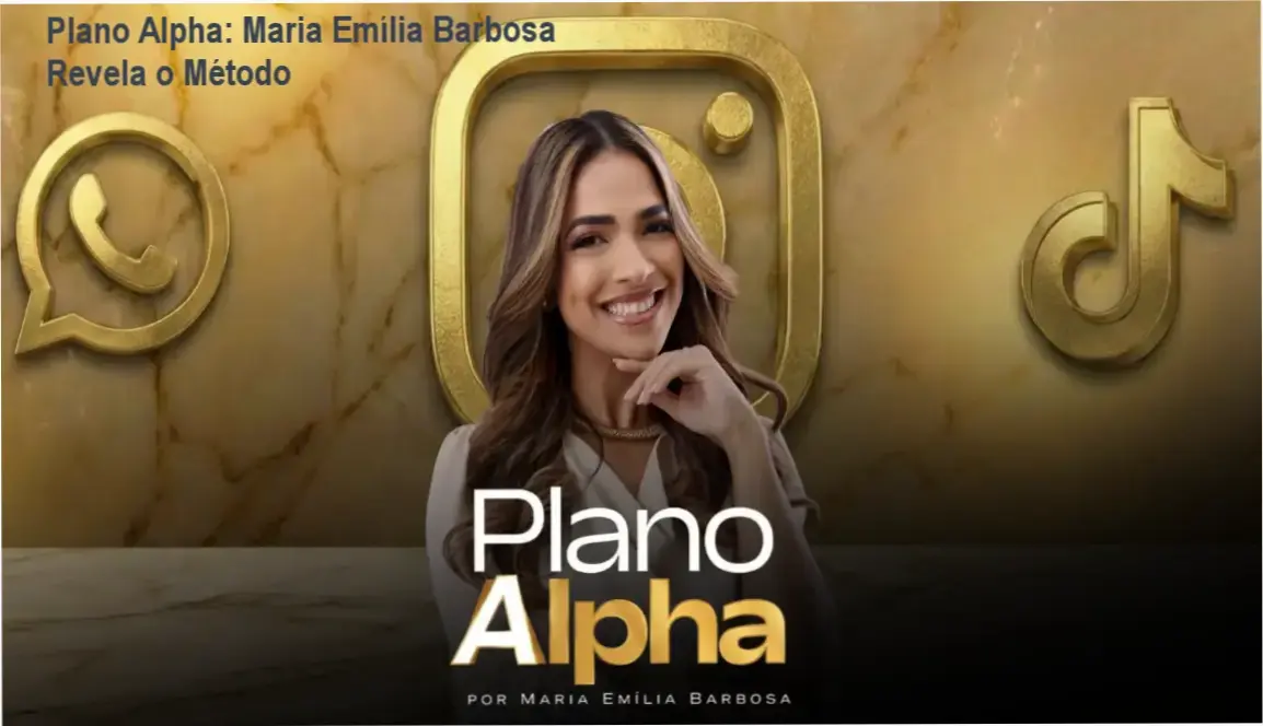 Interface do treinamento Plano Alpha de Maria Emília Barbosa mostrando bastidores e ferramentas de IA