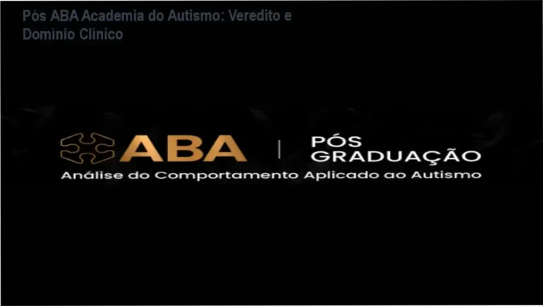 Especialista em ABA estudando a Pós-Graduação da Academia do Autismo