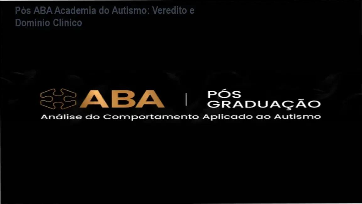 Especialista em ABA estudando a Pós-Graduação da Academia do Autismo