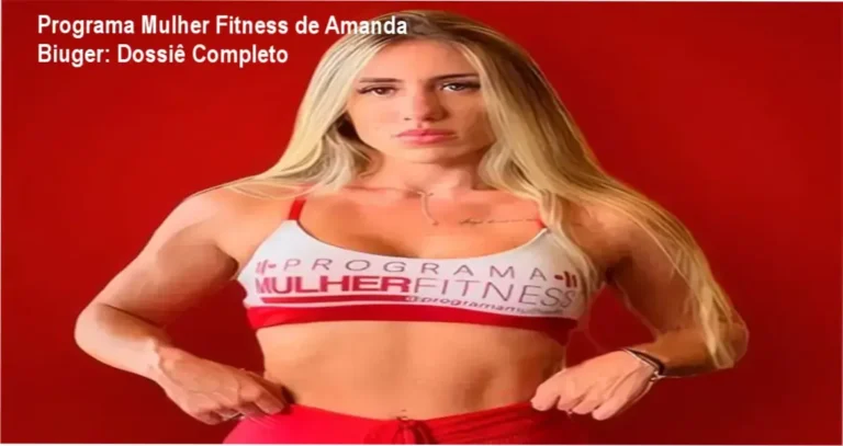 Visão interna do aplicativo e metodologia do Programa Mulher Fitness de Amanda Biuger