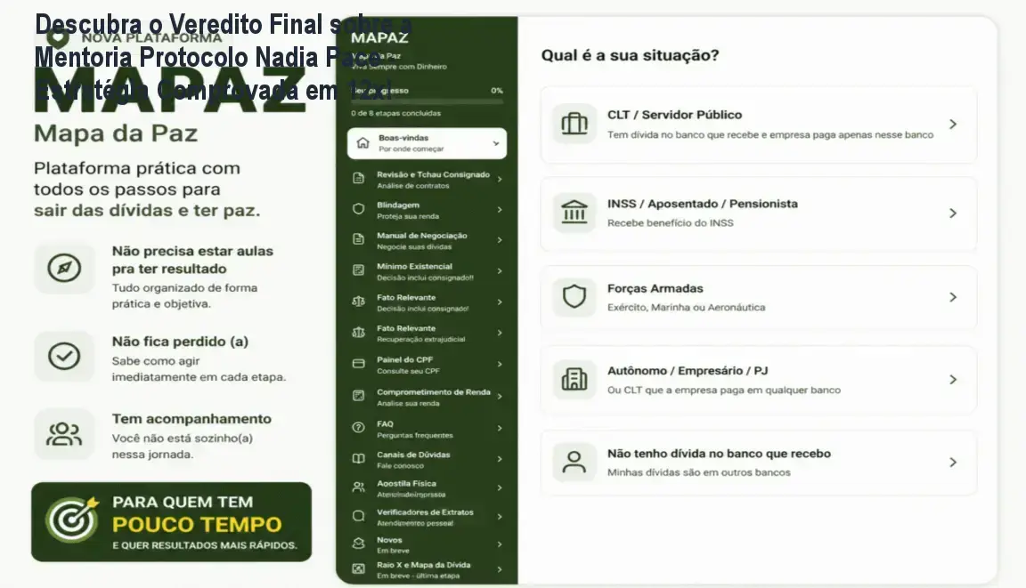 Mentoria Protocolo Nadia Pace - Bastidores e estratégia comprovada para liberdade financeira.