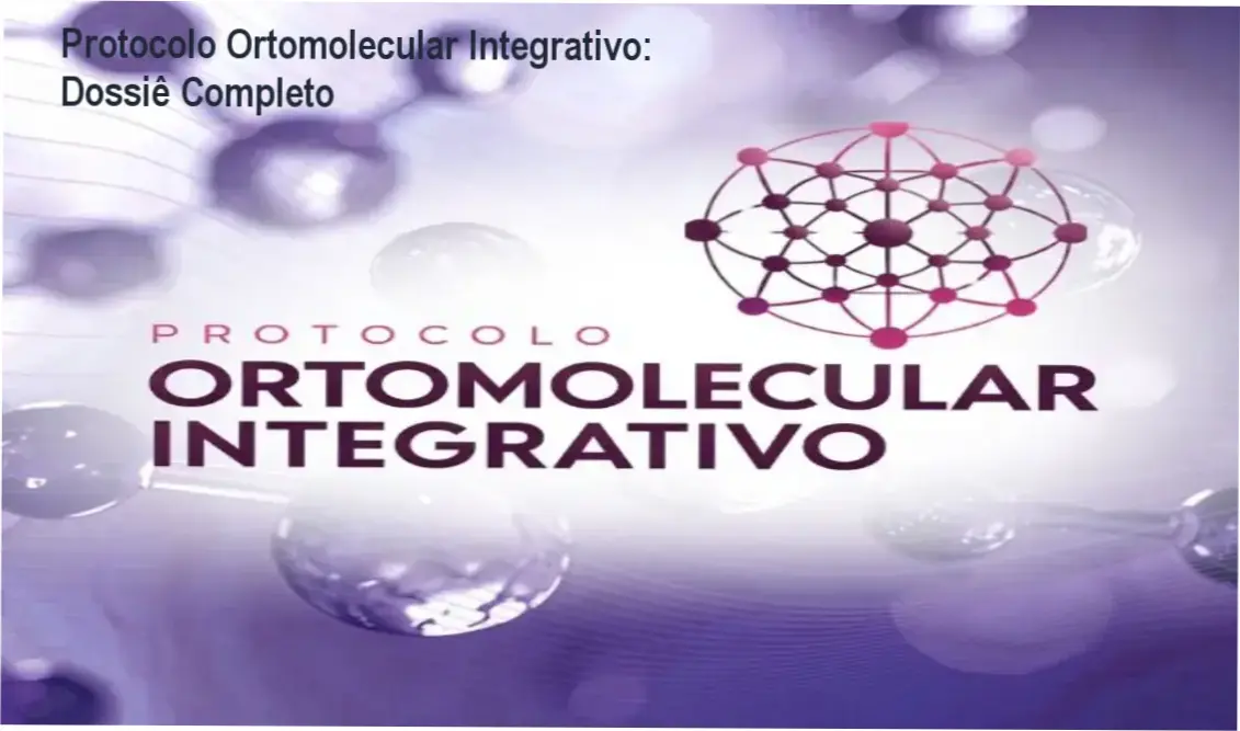 Representação visual de estudos sobre bioquímica funcional e terapias integrativas para o curso Protocolo Ortomolecular Integrativo
