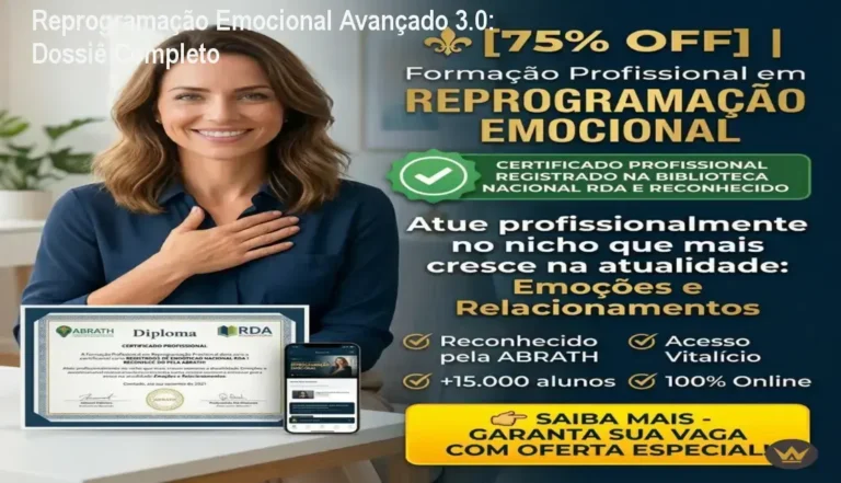 Mulher realizando prática de terapia holística com foco em reprogramação emocional e autoconhecimento