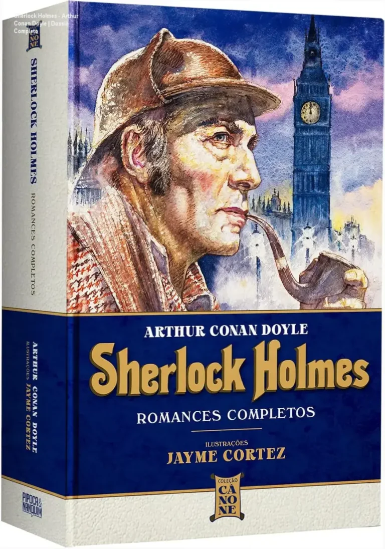 Capa de luxo de Sherlock Holmes Romances Completos ilustrada por Jayme Cortez