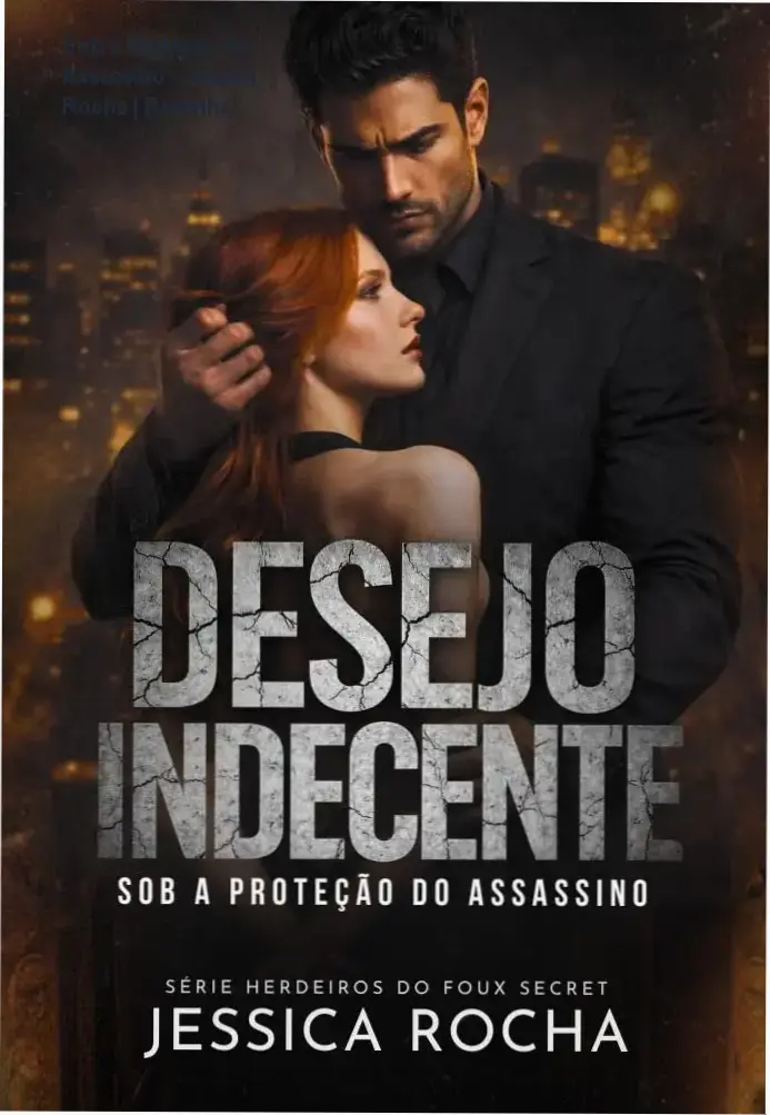 Capa do ebook 'Sob a Proteção do Assassino' de Jessica Rocha, thriller romântico de poder e desejo