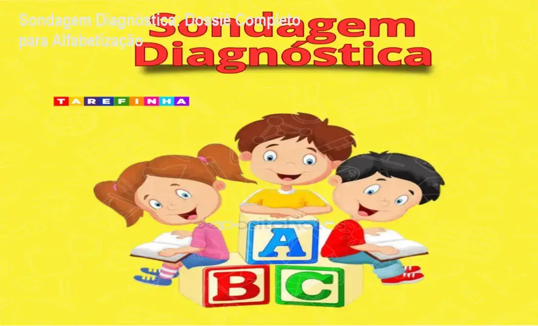 Apostila de atividades para sondagem diagnóstica de alfabetização com folhas de registro