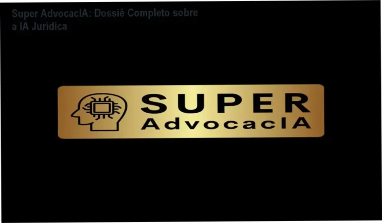 Interface da plataforma Super AdvocacIA exibindo ferramentas de inteligência artificial e gestão para advogados