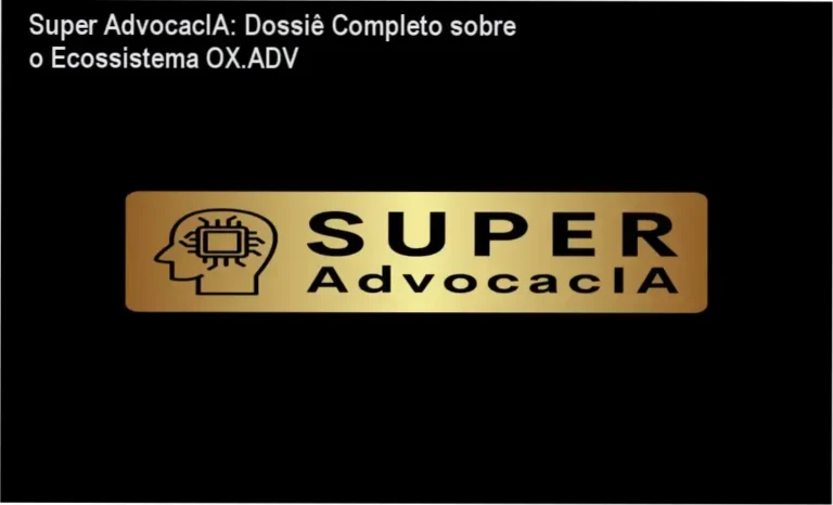 Interface da plataforma Super AdvocacIA demonstrando ferramentas de inteligência artificial e gestão jurídica