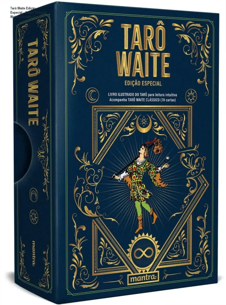 Box do Tarô Waite Edição Especial com livro guia e baralho de 78 cartas ilustradas
