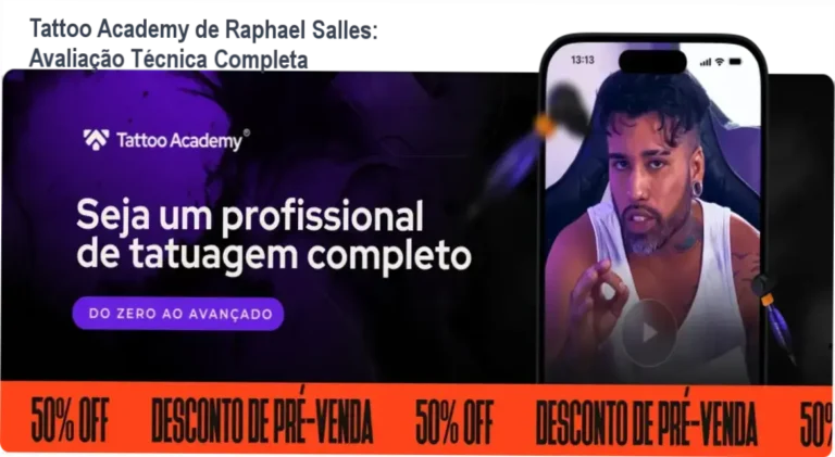 Bastidores e funcionamento da plataforma Tattoo Academy de Raphael Salles