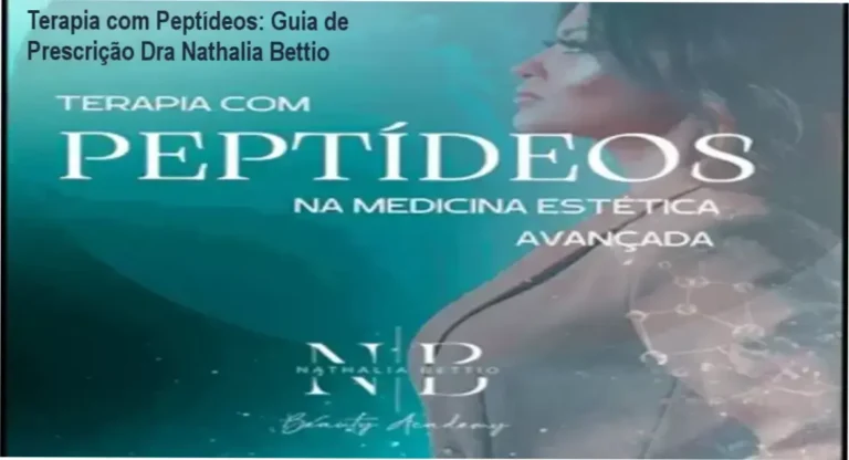 Dra Nathalia Bettio detalhando protocolos de terapia com peptídeos para medicina estética avançada